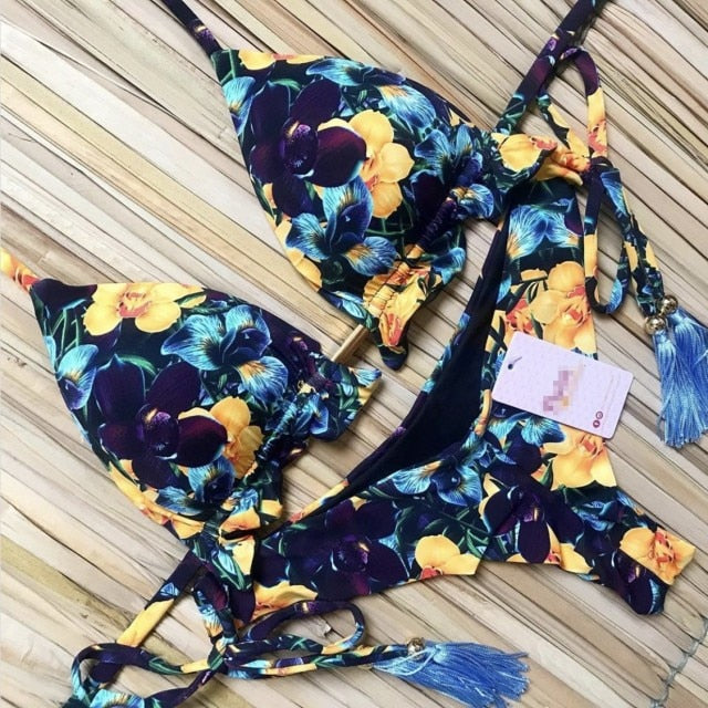 Swimsuit Swimwear Female Sexy Bikinis Set Push up Swimming for Bathing Suit Women Swimsuits