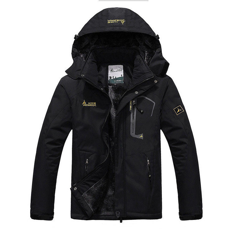 Online discount shop Australia - Men's casual thick outwear overcoat jacket Men Windproof Hood parka mens jackets and coats windbreaker