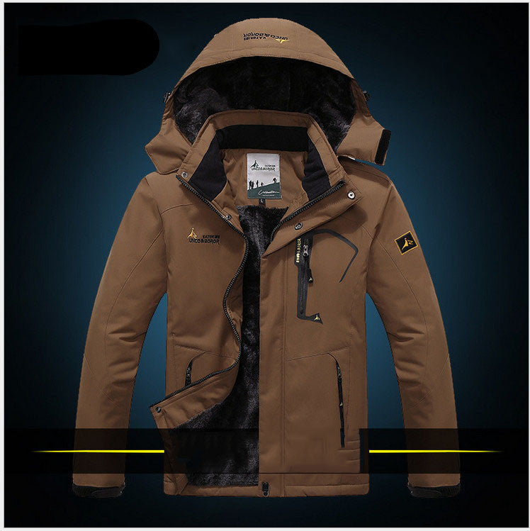 Online discount shop Australia - Men's casual thick outwear overcoat jacket Men Windproof Hood parka mens jackets and coats windbreaker