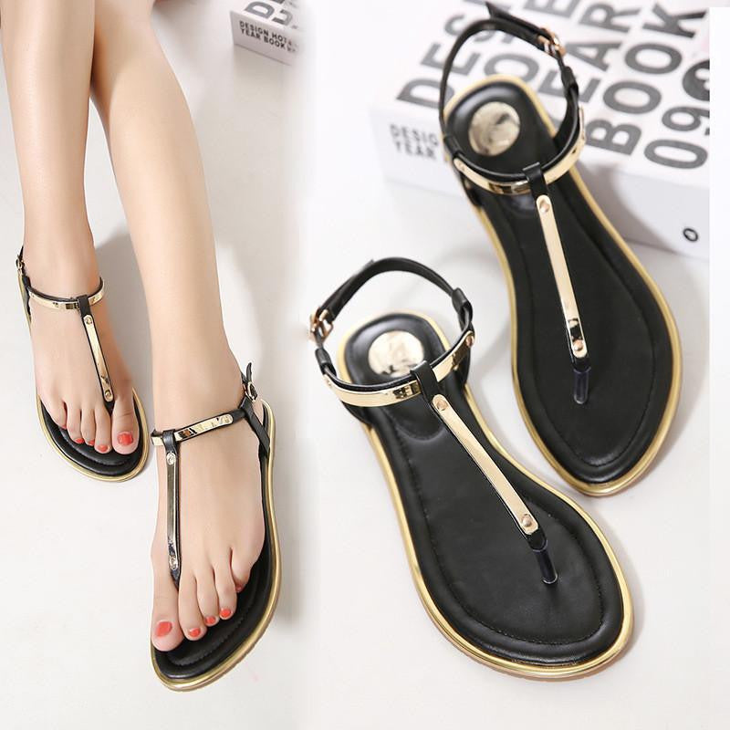 Women Sandals sequin Sandals Flip Flops size 35 to 41 Shoes Flat Sandal KJ 341