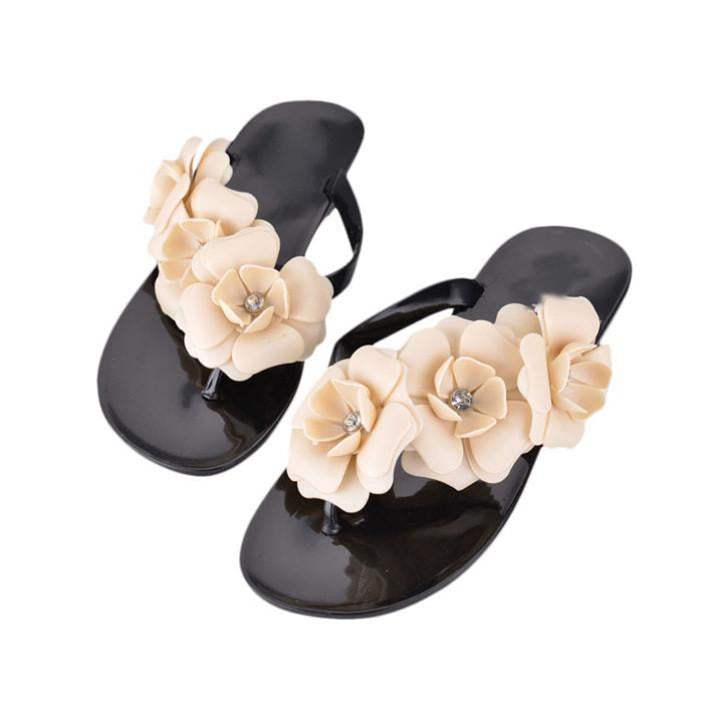 Splendid Bohemia Style Women's Sandals Fashion Flat Heel Flip Flops Beach Slippers Female Shoes