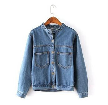 Online discount shop Australia - Fashion  Vintage Women's Jeans Loose Denim Jacket Women Short Jean Jacket jackets for women