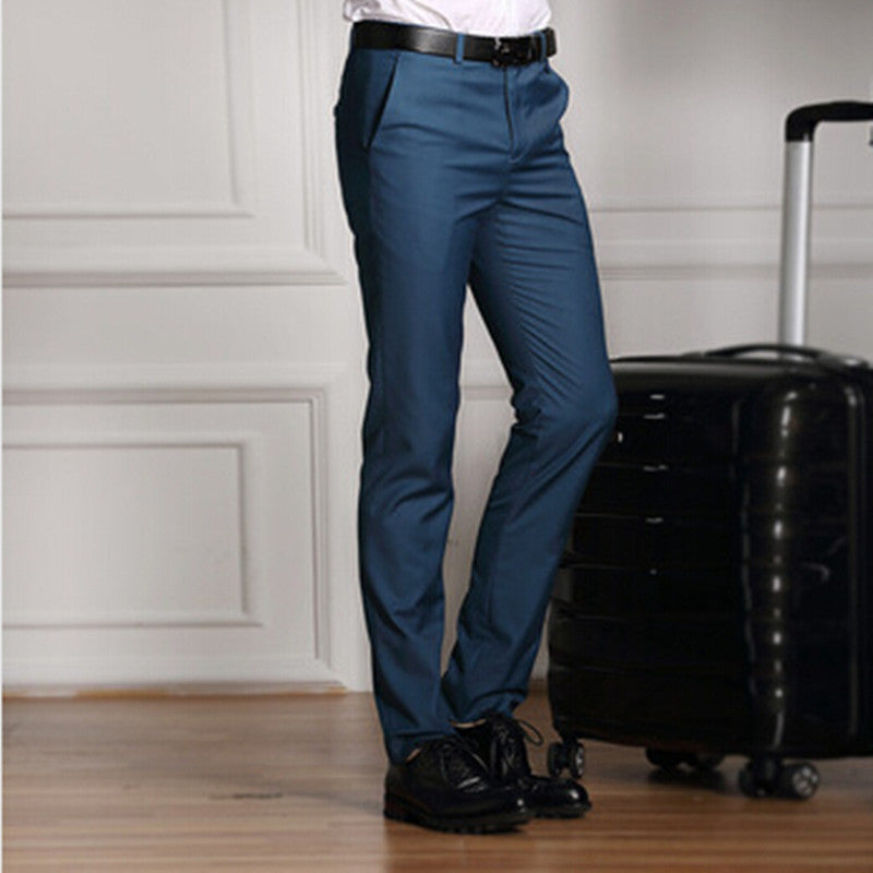 Online discount shop Australia - Formal Wedding Men Suit Pants Fashion Slim Fit Casual Brand Business Blazer Straight Dress Trousers / Male Suit pants