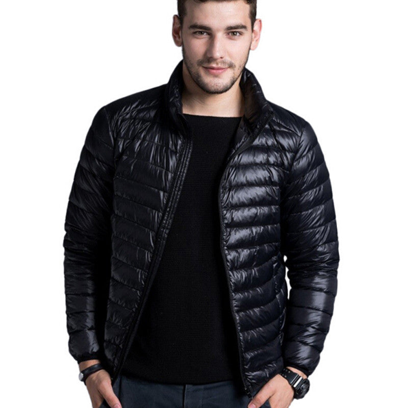 Online discount shop Australia - Men casual warm Jackets solid thin breathable Jacket Mens outwear Coat Lightweight parka Plus size XXXL hombre jaqueta