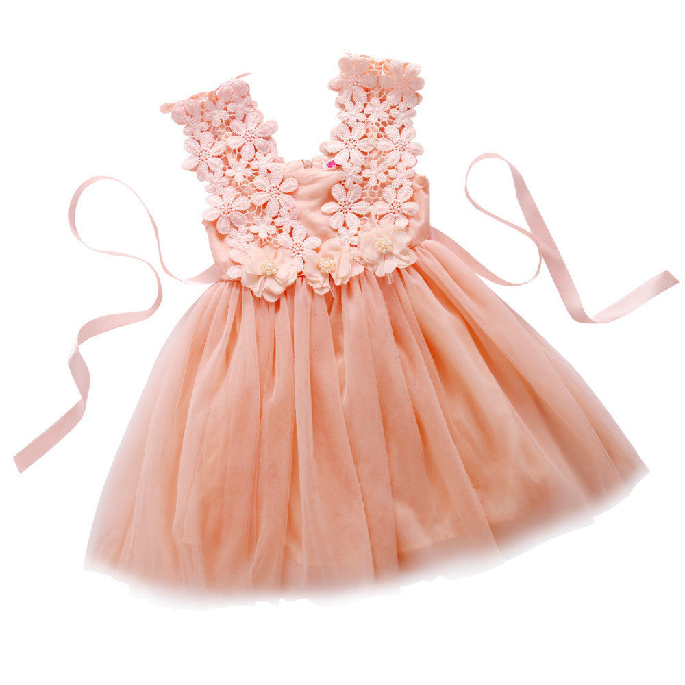 Online discount shop Australia - Baby Girl Dress Lace Flower Baby Girl Clothes Princess Tutu Children's Dresses vestidos infantis girls tutu dress