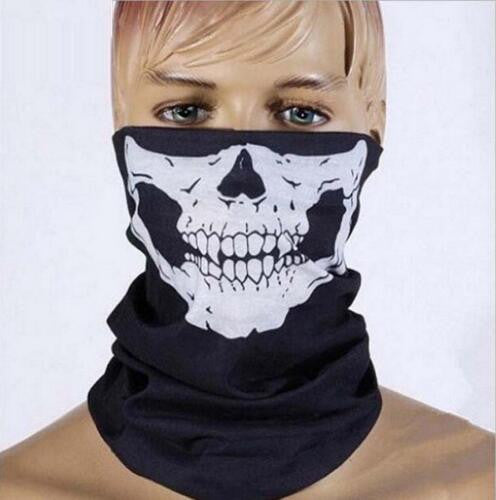 Fashion Motorcycle Ghost Skull Face Mask Outdoor Sports Warm Ski Caps Bicyle Bike Scarf 032