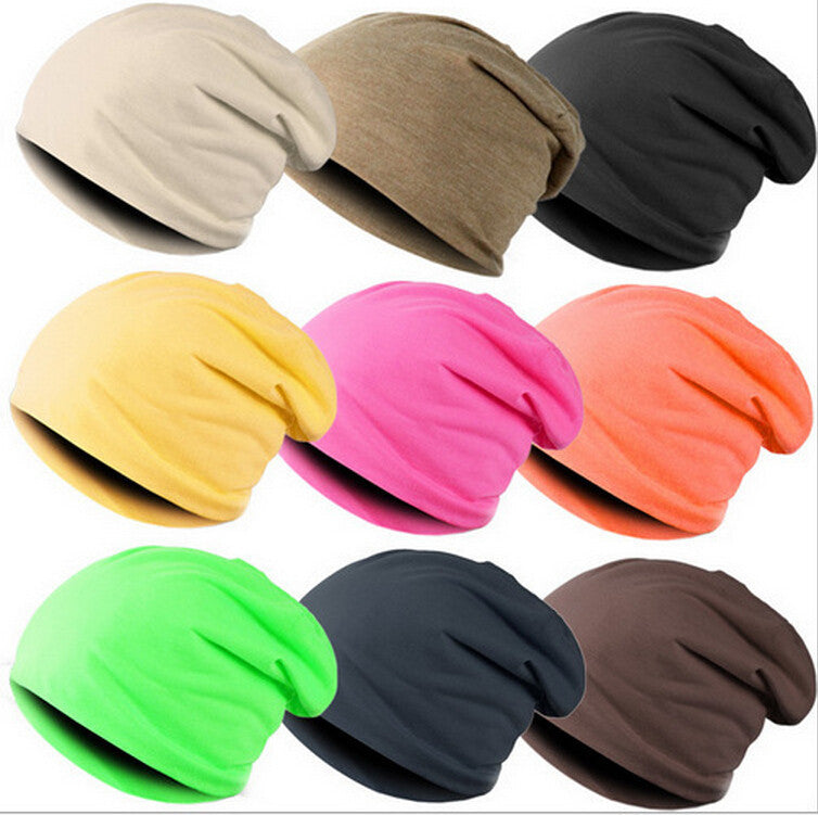 Unisex Beanie Stacking Knitted Hat Slouch For Women Men Hip Hop Size Casual Cap 16 Colors Solid
