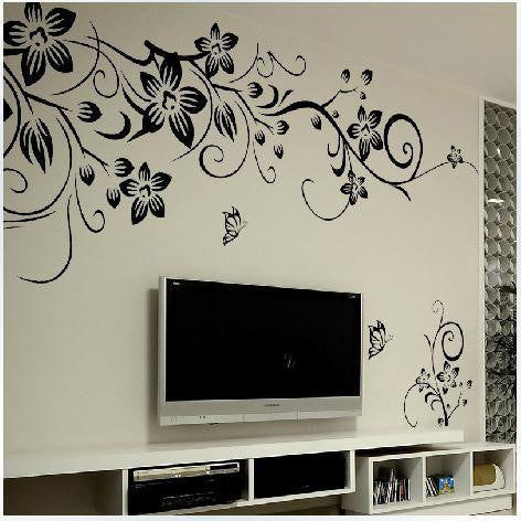 Online discount shop Australia - DIY Wall Art Decal Decoration Fashion Romantic Flower Wall Sticker/Wall Stickers Home Decor 3D Wallpaper