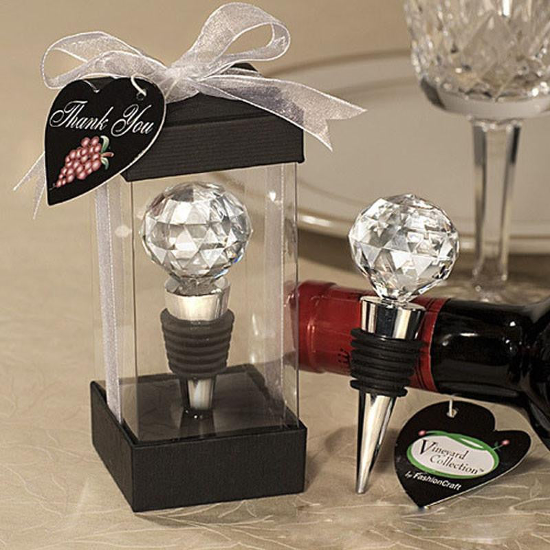 Wedding Decoration Crystal Elegant Red Wine Bottle Stopper Reusable Vacuum Sealed Wedding Party Favor Gift Decor