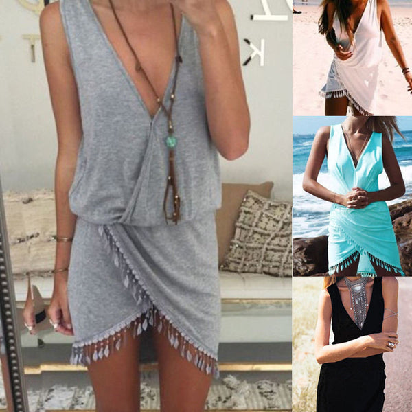 Casual Dresses Summer arrival sleeveless tank dress sexy tight fitting