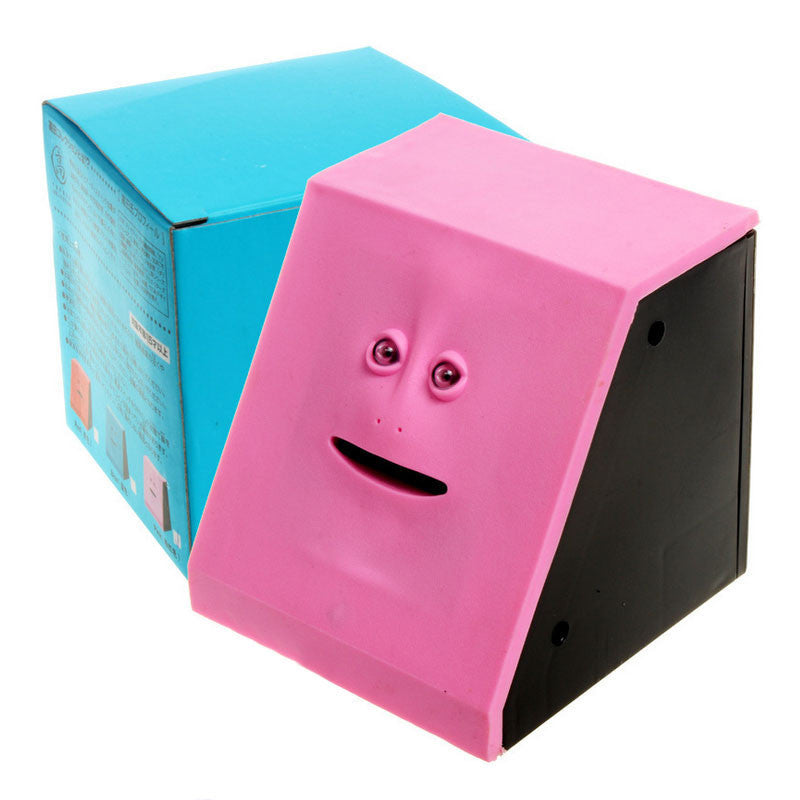 Online discount shop Australia - Money Box People face To Eat Money Piggy Bank Saving Money Creative Gift For kids Friends 3 Colors Home Decoration Accessories