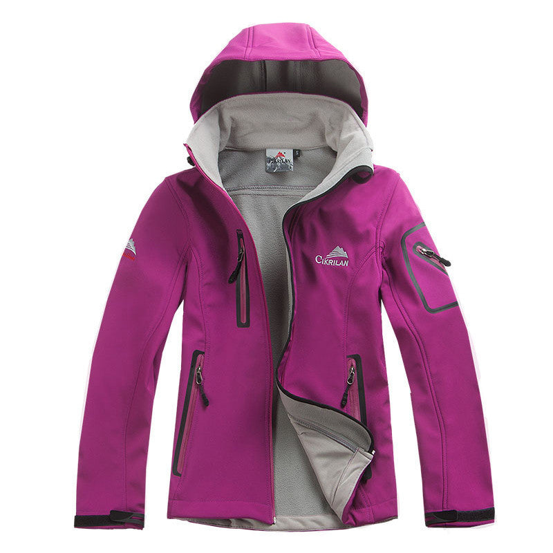 Online discount shop Australia - Fashion Female Outdoors Waterproof Softshell Jacket Women Windbreaker Warm Breathable Casaco Windstopper Coat Jaqueta