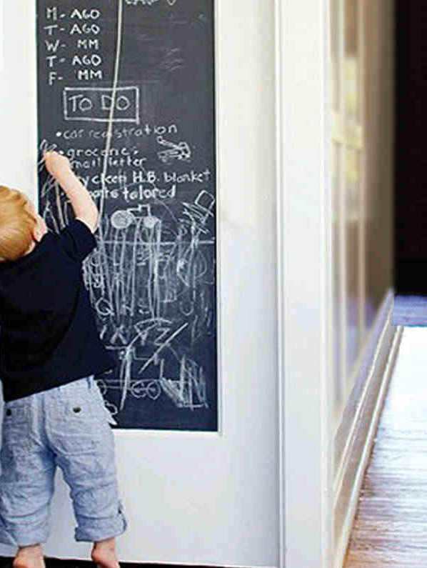 Online discount shop Australia - 45x200cm Chalk Board Blackboard Stickers Removable Vinyl Draw Decor Mural Decals Art Chalkboard Wall Sticker For Kids Rooms