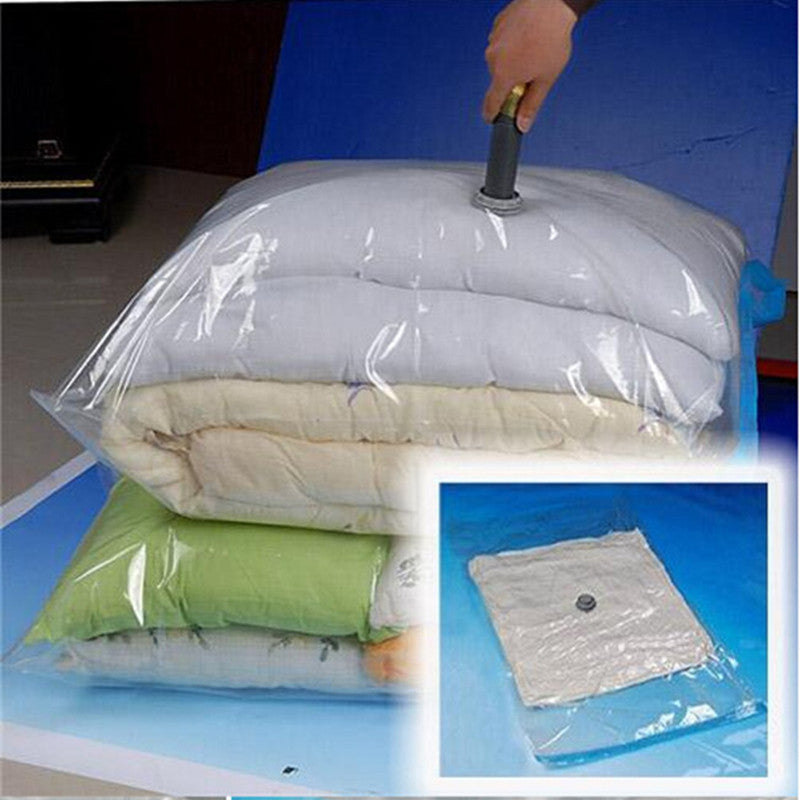 Online discount shop Australia - Home Storage Vacuum Space Saver Bag, Compressed Organizer Clothing Quilt Air Pump Seal Bag for Organizing Cupboard Wardrobe