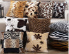 Online discount shop Australia - Decorative Cushion Cover 43x43cm throw pillows Leopard Zebra tiger giraffe Velvet Fabric seat cushion cover sofa pillowcase B46