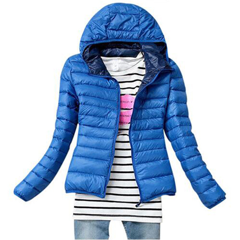 Online discount shop Australia - 5 Color New Jacket Women Outerwear Slim Hooded Down Jacket Woman Warm Down Coat padded