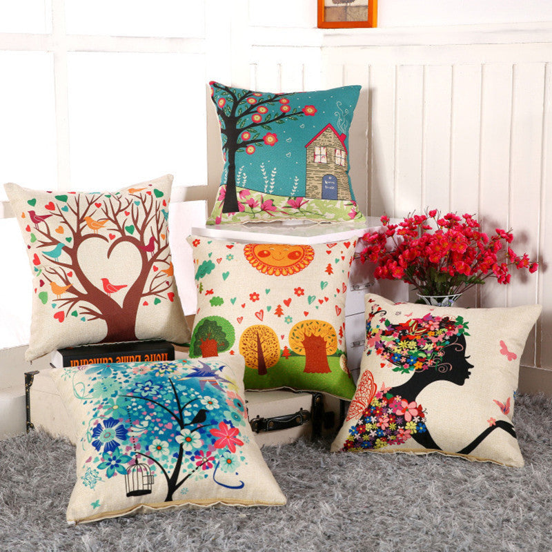 Online discount shop Australia - Landscape Cushion(not including filling) Home Car Throw Pillows New Arrivel Cushions Decorative Throw Pillow C5
