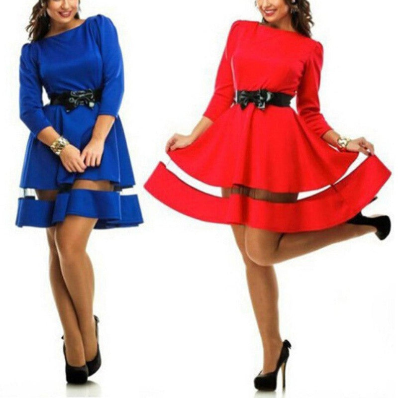 Women Bodycon Long Sleeve Casual Dress Clubwear Plus Size L-6XL