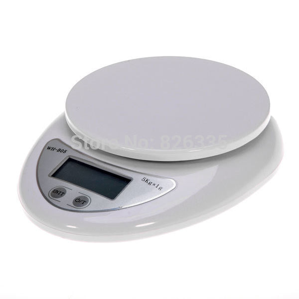 Online discount shop Australia - 5kg x 1g Digital Scale LCD Electronic Steelyard Kitchen Scales Postal Food Balance Measuring Weight