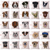 Online discount shop Australia - Cute Animals Pet Dog Pattern Cushion Cover For Sofa Home Decor Almofadas 45X45cm Decorative Throw Pillows Case IN STOCK