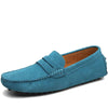 Style Soft Moccasins Men Loafers High Genuine Leather Shoes Men Flats Gommino Driving Shoes