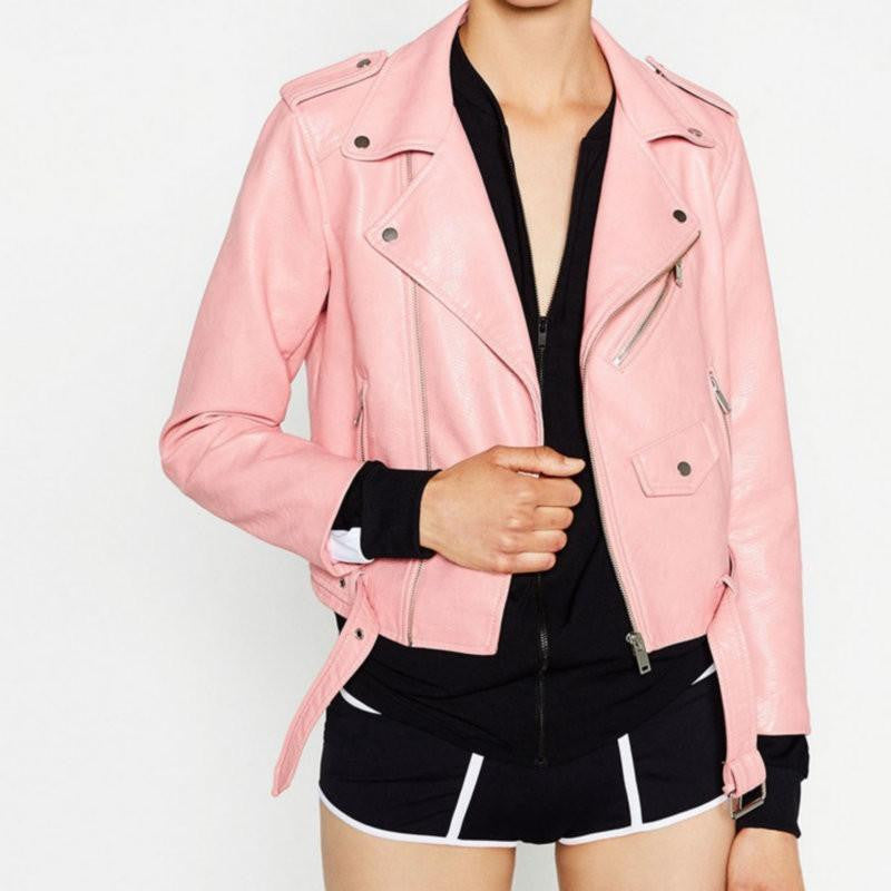 Online discount shop Australia - New  Women Faux Soft Leather Jackets Long Sleeve Motorcycle Coat Drop Shipping