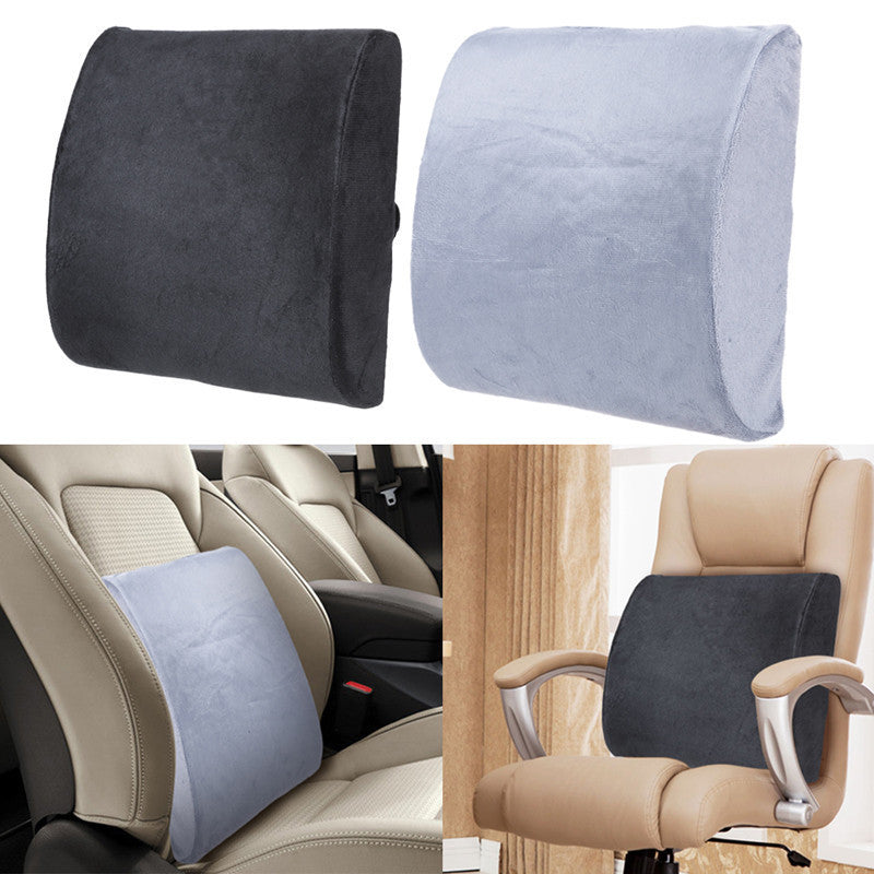 est High-Resilience Memory Foam Lumbar Back Support Cushion Relief Pillow for Office Home Car Auto Travel Booster Seat Chair