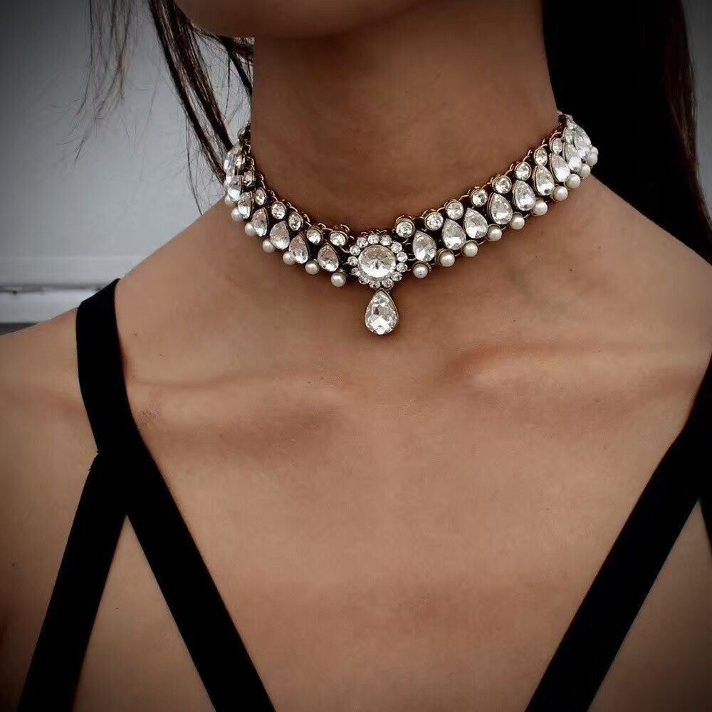 Online discount shop Australia - 3 colors New Z disign fashion necklace collar necklace & pendant luxury choker statement necklace maxi jewelry
