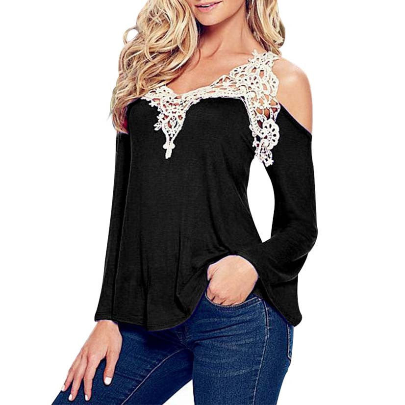 Plus 4XL White Lace Black Blouses Female Vintage Top Shirt Ladies Long Sleeve Big Size Women Clothes