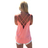 Online discount shop Australia - Fashion Women Sexy Strap Tank Tops Backless Vest Shirt Camis Solid Color Hollow Out Cage Vest Tank Tops