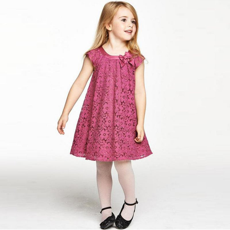 Online discount shop Australia - New Arrival Baby Kids Girl Lace Princess Lovely Short Tulle Party Dress 2-7Years