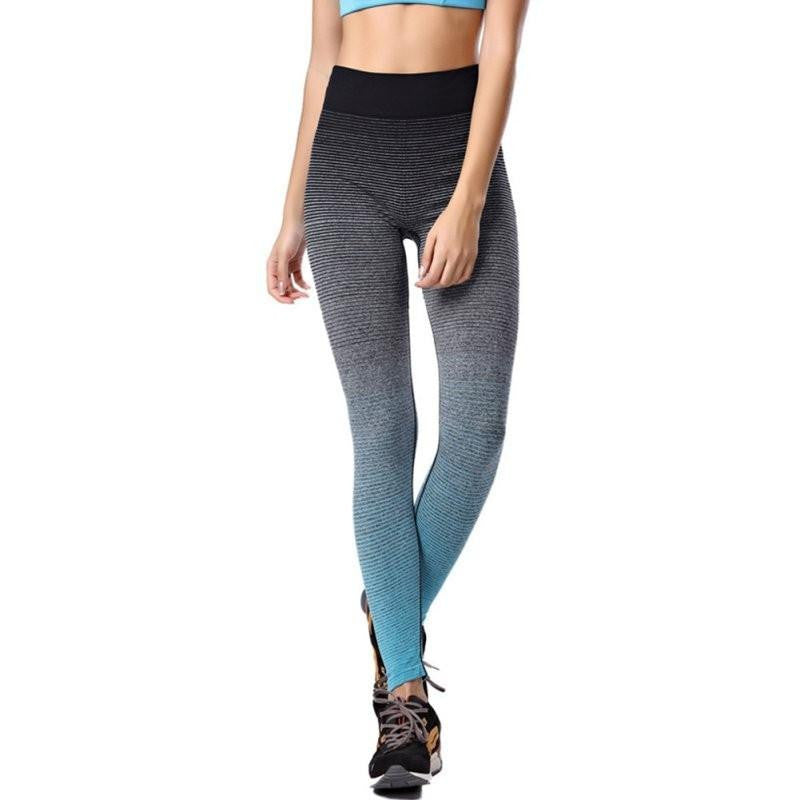 Women Fitness Legging Pants Nylon Stretch High Waist Leggins Cropped Leggings Trousers Leggings