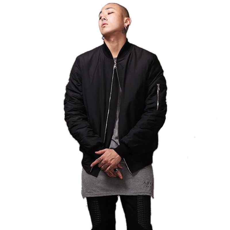 Online discount shop Australia - Mens Military Style Bomber Jacket Black Mens Slim Fit Hip Hop Varsity Baseball Jacket Q1646