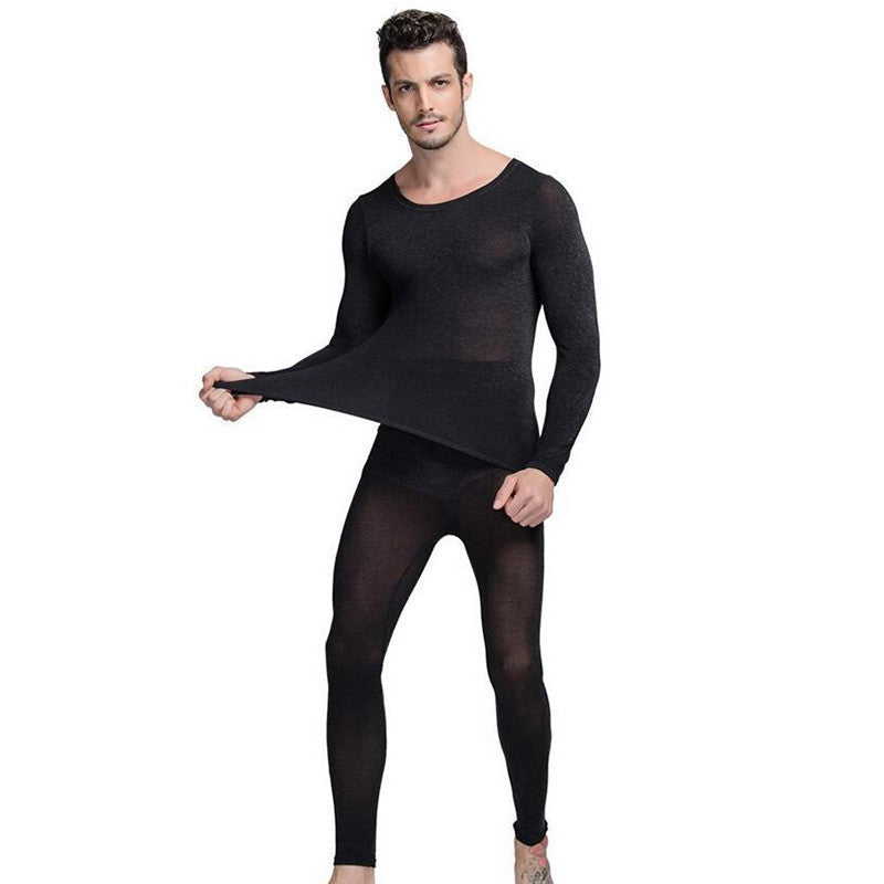 Online discount shop Australia - 37 Degree Men Thermal Underwear Set Ultrathin Heat Long Johns High Elastic Warm Suit Free Size
