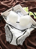 Online discount shop Australia - Lacy Underwear Set Sexy Push-up Bra Panties for Woman Sexy Bra 3/4 Cup Padded White Lace Bra Sets Japanese Style Brassiere Sets