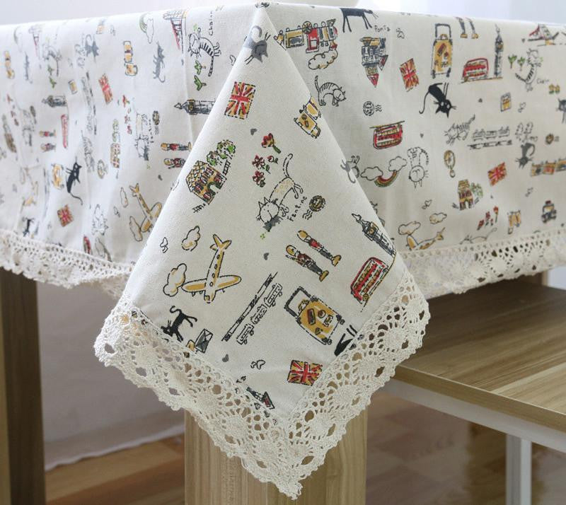 Table Cloth High Towel High Lace Tablecloth Decorative Elegant Table Cloth Linen Table Cover HH1536