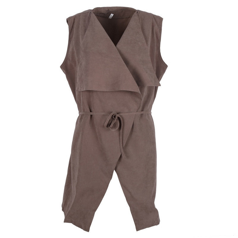 Online discount shop Australia - Annual Women Coat Sleeveless Waterfall Cape Long Cardigan Shawls Jacket Coat Windbreak HJ2