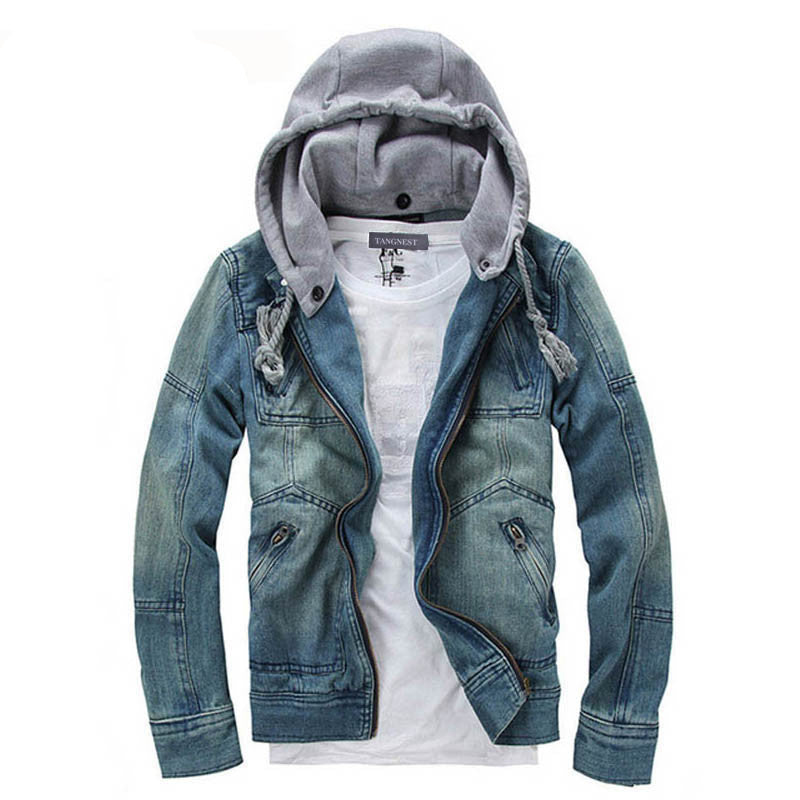 Online discount shop Australia - Casual Fashion Men's Denim Jacket Comfortable Male Cowboy Jacket Plus Size M-XXXL MWJ089