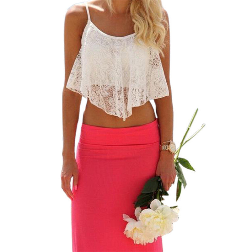 Online discount shop Australia - Lovesky  Lace Floral Crop Tops Bralette Bralet White For Women Plus Size