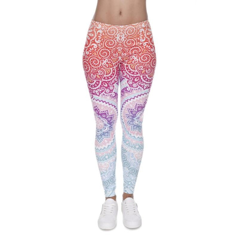 Trend 3d Aztec Ombre Women Leggings brand Legging Feminino Slimming Leggins Trousers for Women