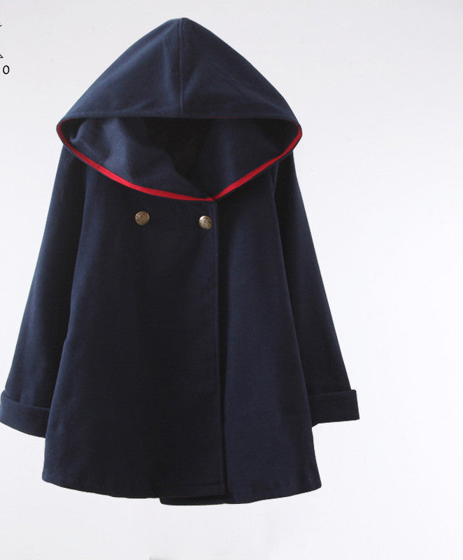 Online discount shop Australia - Fashion Women Wool Coat Style Coat  and  Female Hooded Jacket Casual Trench