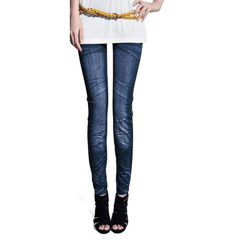 Women Lady Casual Jeans Skinny Jeggings Stretchy Slim Leggings Trousers