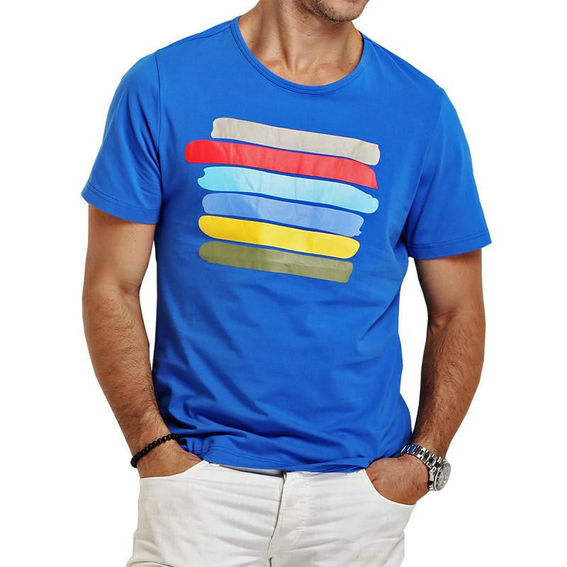 style cotton mens t shirt Clothing Slim T-shirt T-shirts men tops tees tshirts print t-shirt Y015