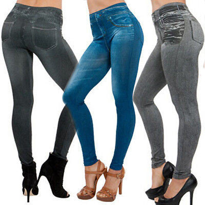 Women Jean Skinny Jeggings Stretchy Slim Leggings Fashion Skinny Pants
