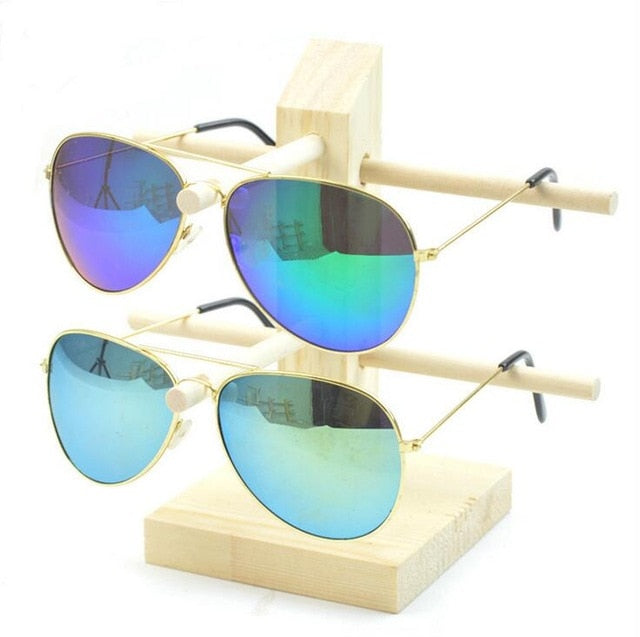 New Sun Glasses Eyeglasses Wood Display Stands Shelf Glasses Display Show Stand Holder Rack 9 Sizes Options Natural Material