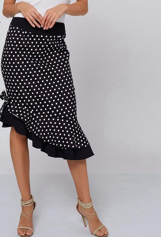 women skirt polka dot sexy mermaid skirts fashion vintage style fishtail skirt black tumpet women skirts