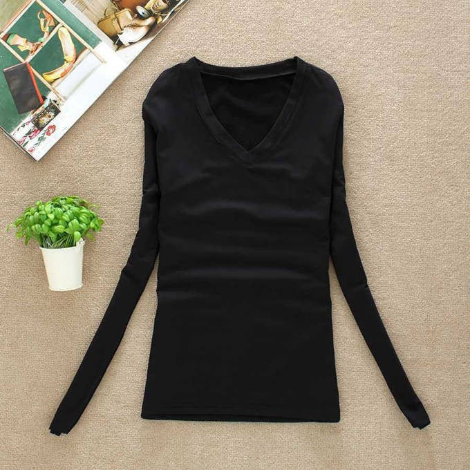 Plus Size Women Blouse Ladies Long Sleeve V-Neck Blouses Shirts Casual Clothing Tops