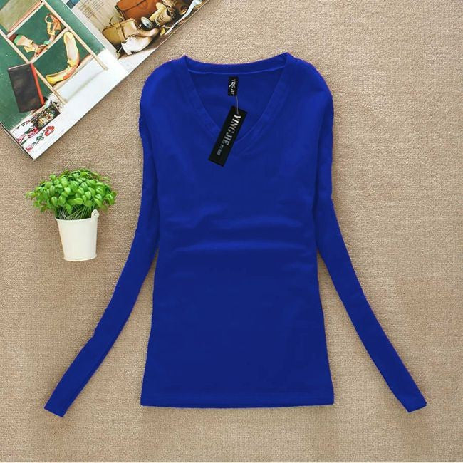 Plus Size Women Blouse Ladies Long Sleeve V-Neck Blouses Shirts Casual Clothing Tops