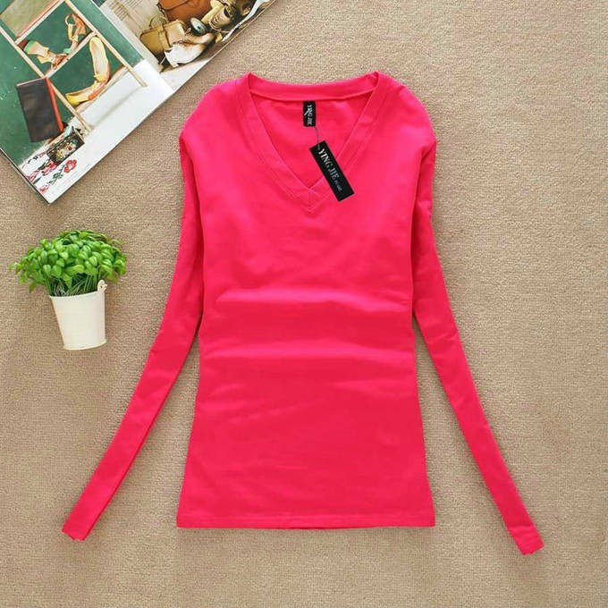 Plus Size Women Blouse Ladies Long Sleeve V-Neck Blouses Shirts Casual Clothing Tops