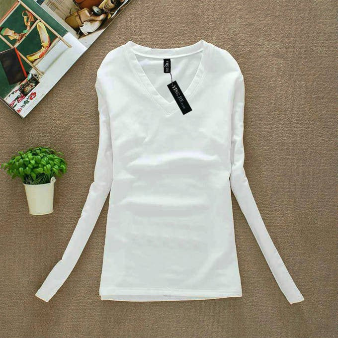 Plus Size Women Blouse Ladies Long Sleeve V-Neck Blouses Shirts Casual Clothing Tops